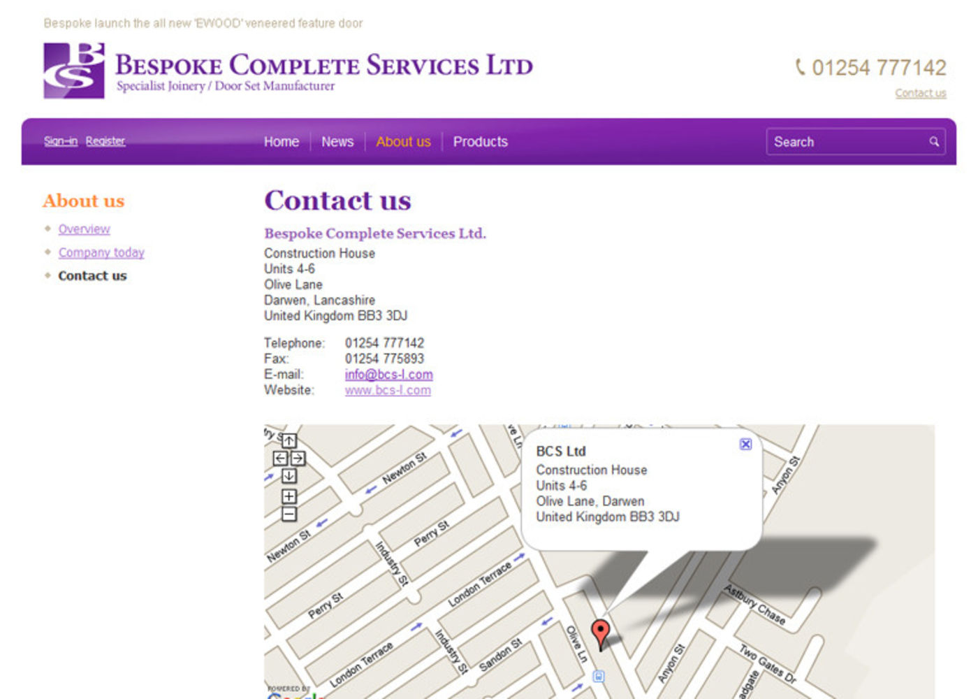 Bespoke Complete Services Ltd Contact us