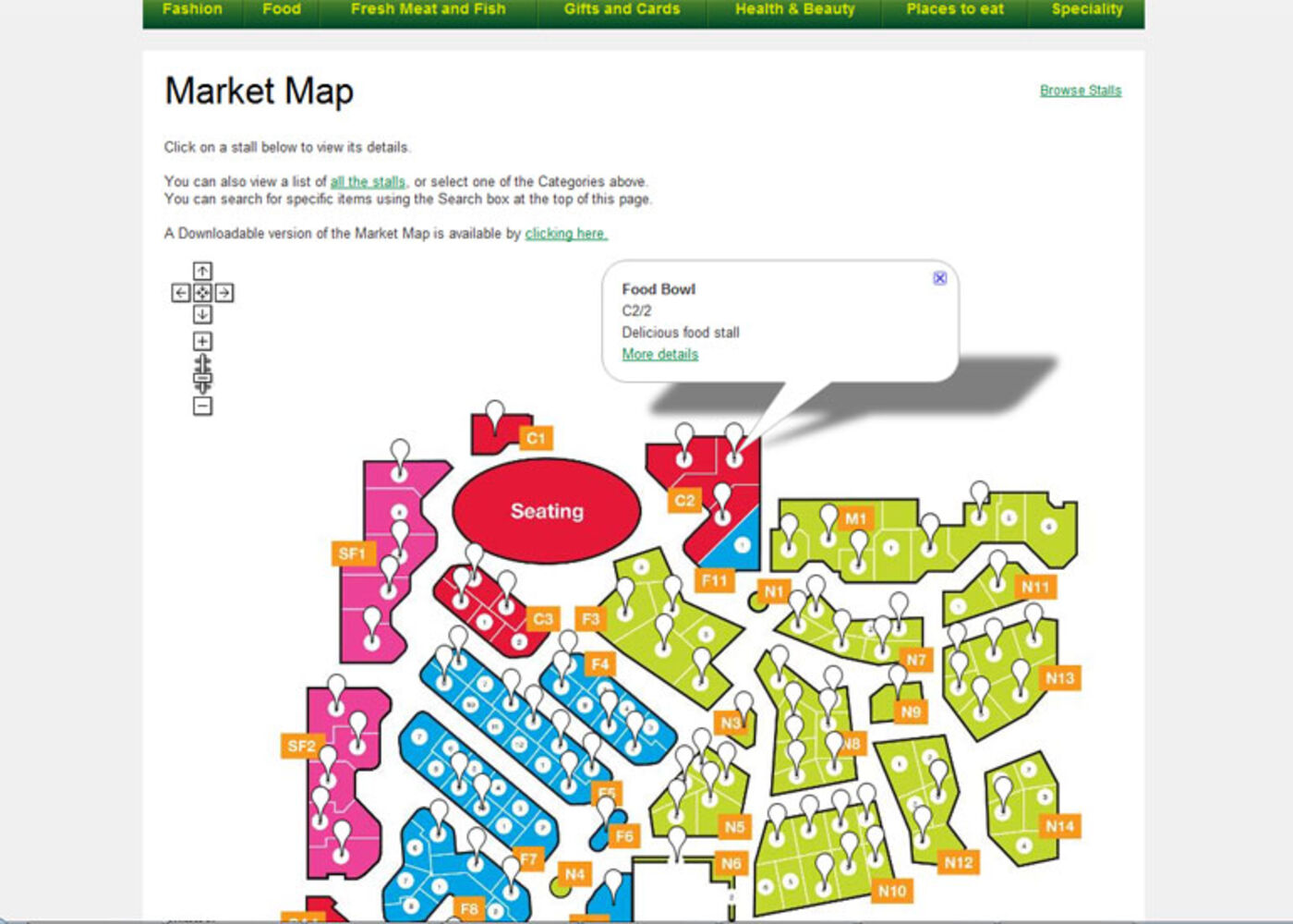 Blackburn Market Market Map