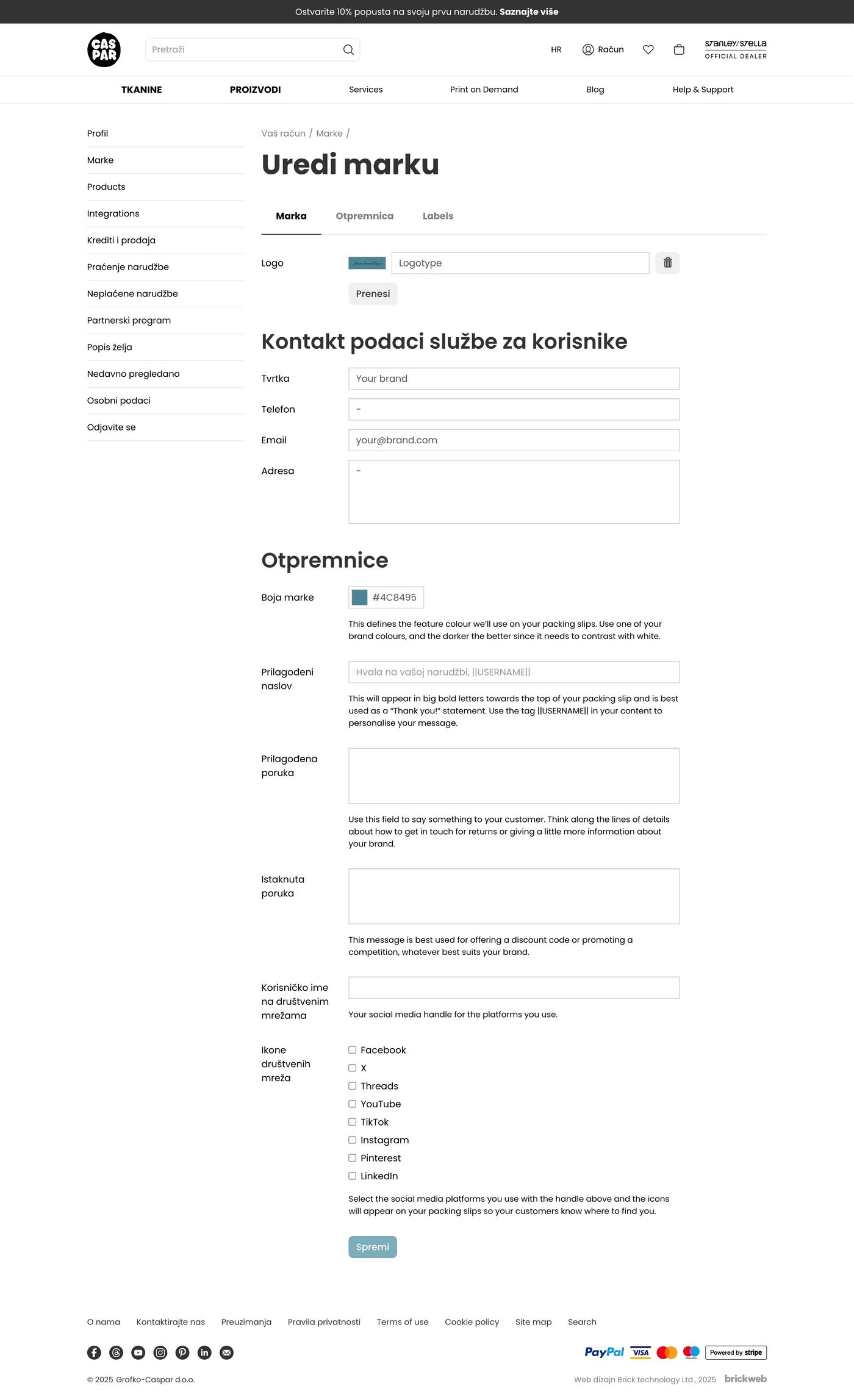 Caspar Create Create:Edit brand