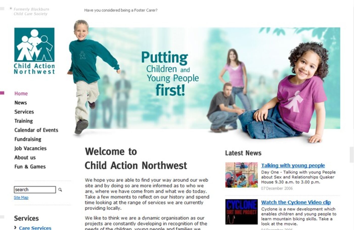 Child Action Northwest Homepage header