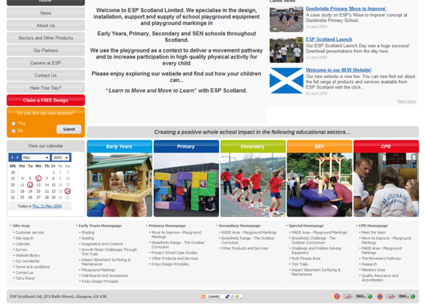Education and Special Projects Scotland Homepage footer