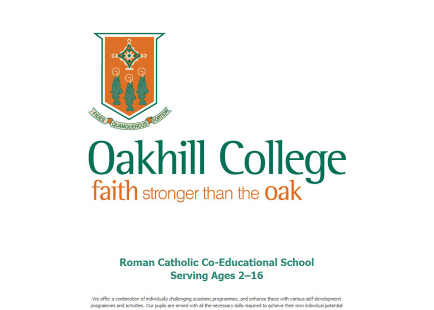 Oakhill College Welcome