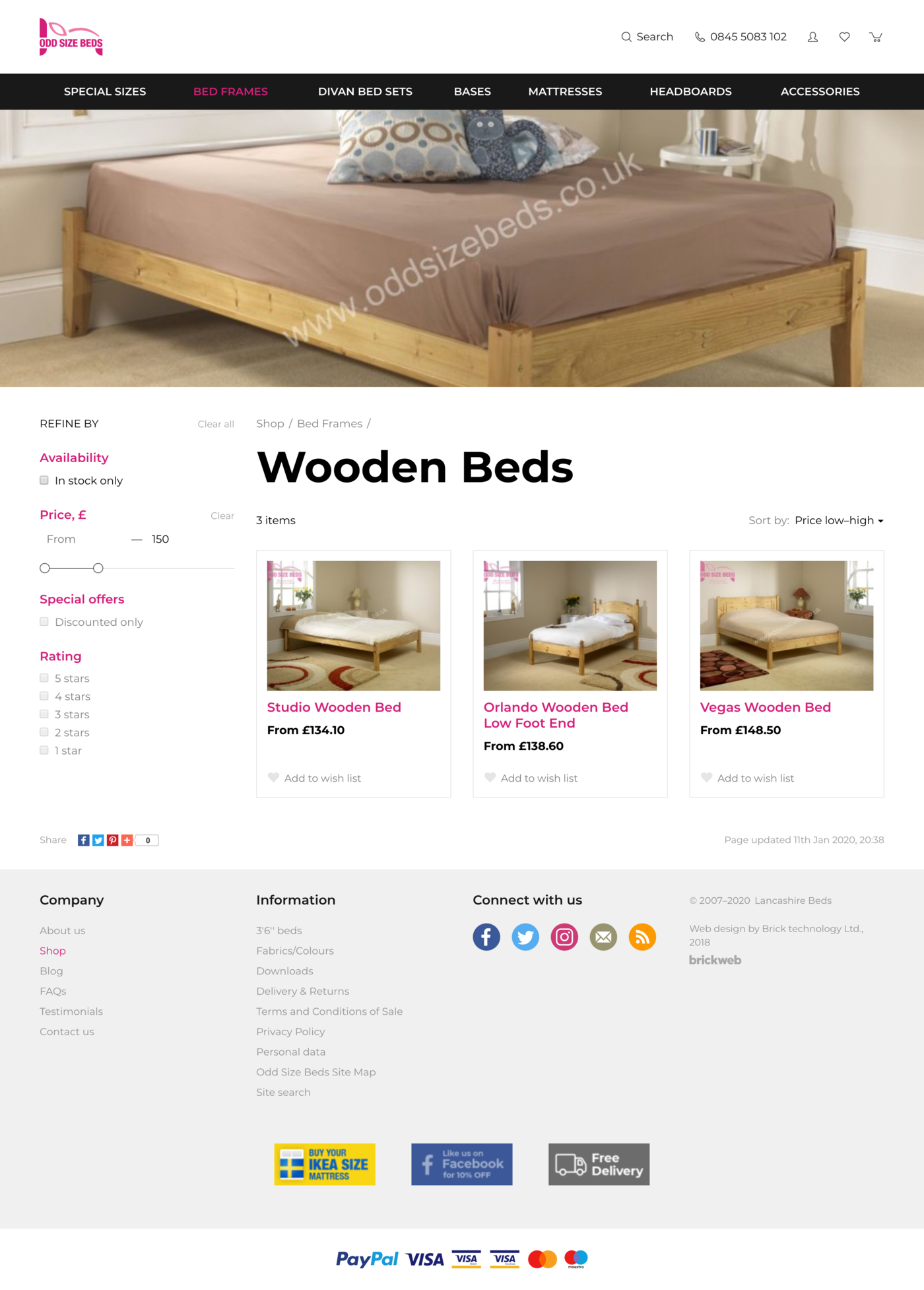 Odd Size Beds Category