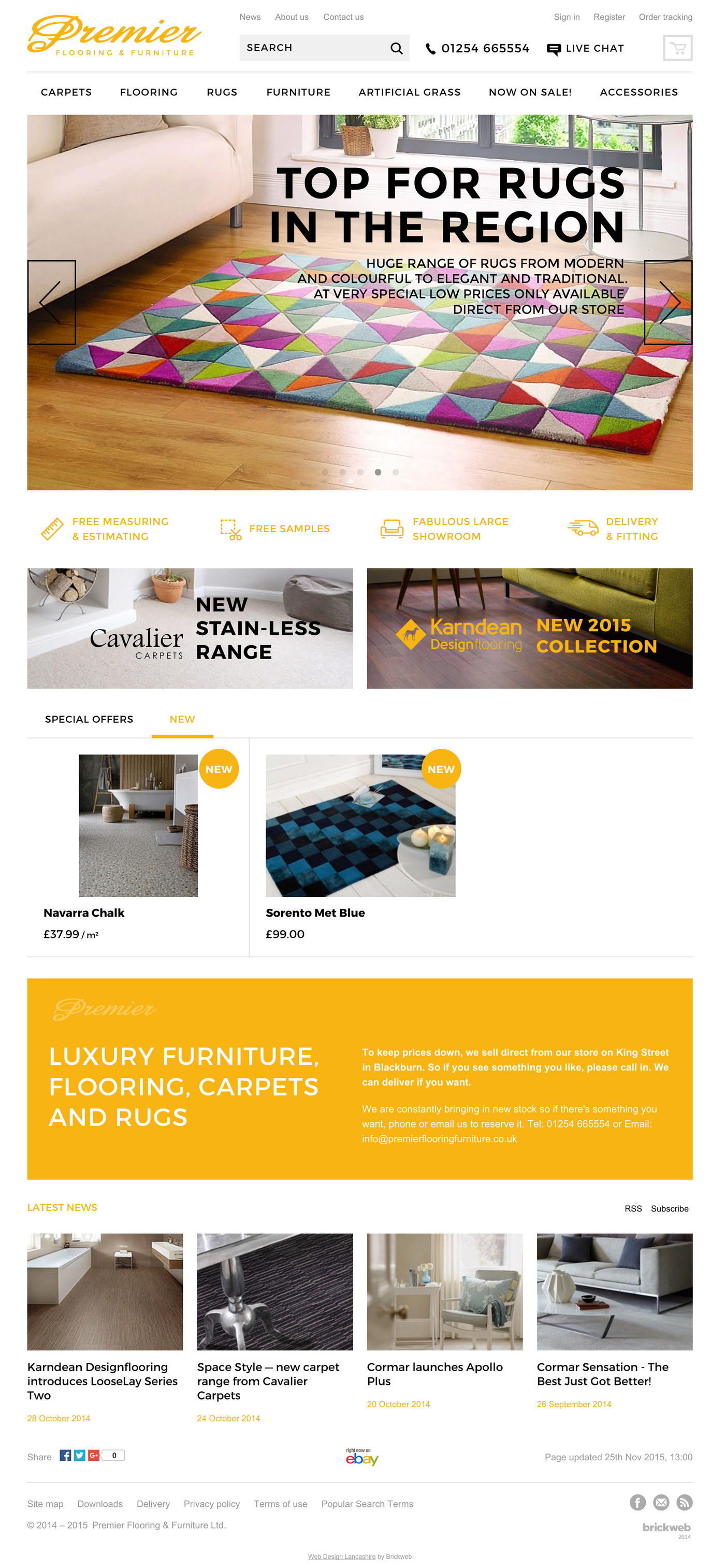 Premier Flooring & Furniture Homepage