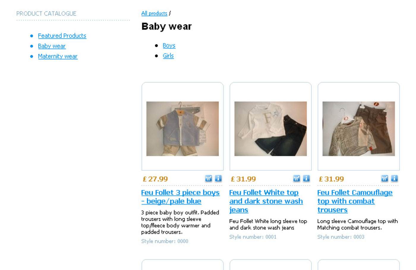The Bump Maternity Clothing & Babywear Category of products
