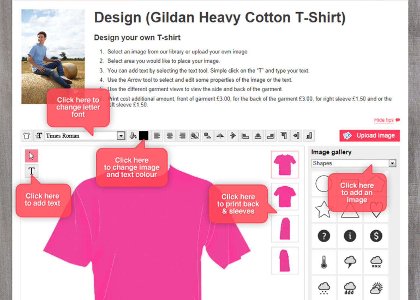 T-Shirt Cabin Design your own T-shirt