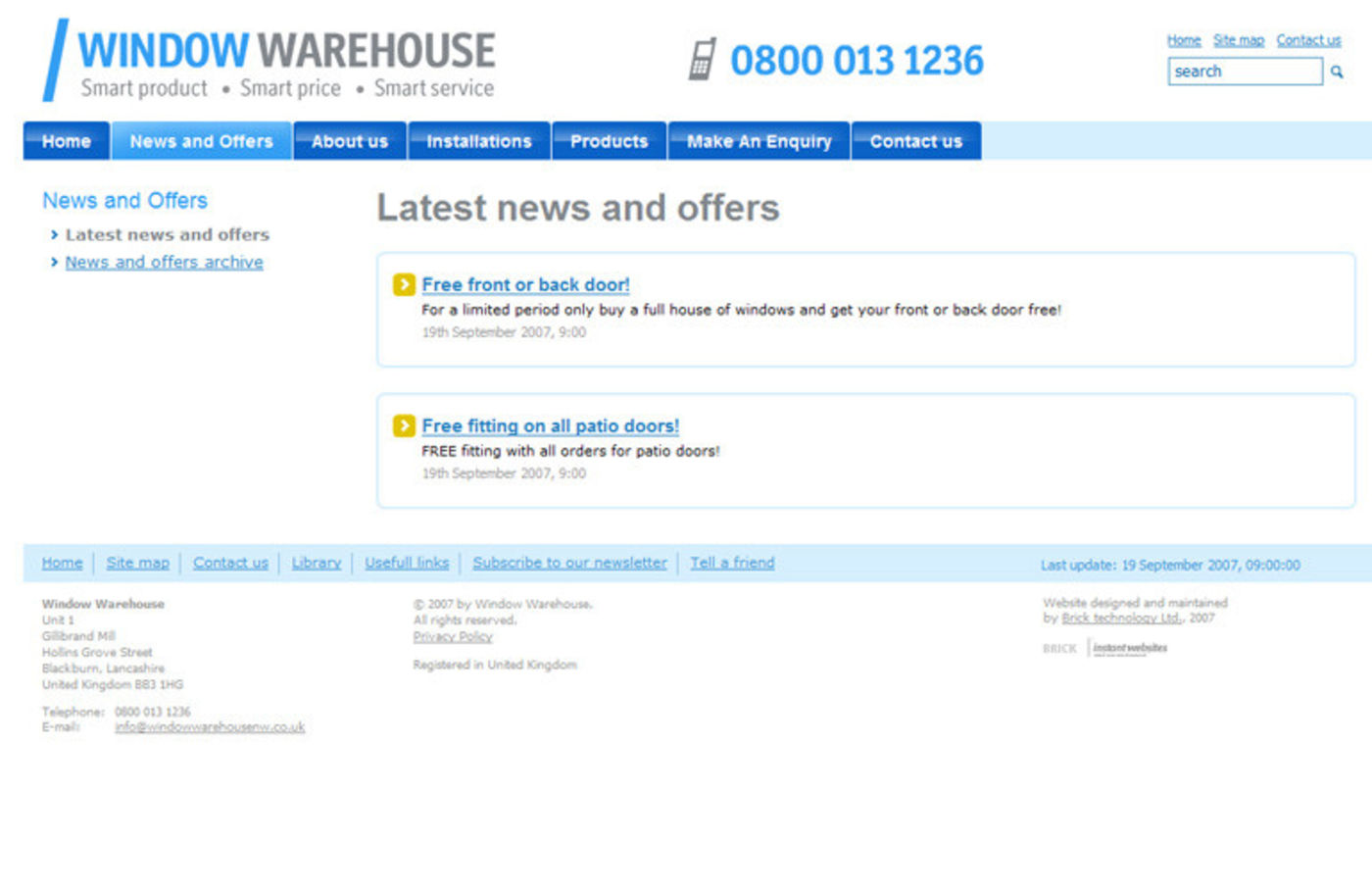 Window Warehouse Latest news and offers